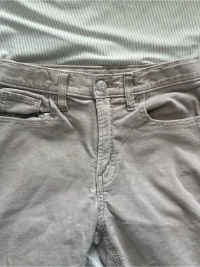 GAP Kids High-Rise Corduroy Pants in Light Gray